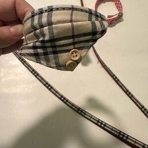 Plaid Dog Collar and Leash Set